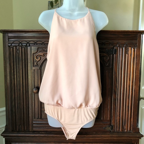 NWT Umgee Nude Cami Bodysuit Back Detail SMALL - Picture 2 of 6